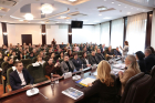 Lesya Karnaukh held a dialogue with business in Vinnytsia about checking and blocking invoices and presented a support service for the grant recipients. Фото № 2/1