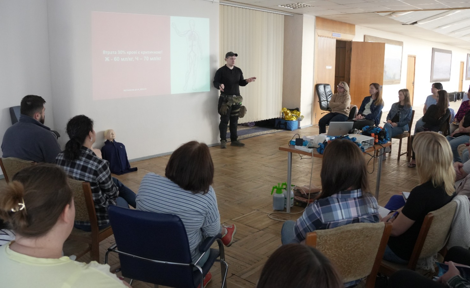 First aid training: skills that can save lives in the wartime conditions was conducted at the State Tax Service. Фото № 6/5